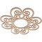 Ekena Millwork Cohen Wood Fretwork Pierced Ceiling Medallion, Alder, 24"OD x 8 1/4"ID x 3/8"T CMWP24X24X0375COAL - alternate 5